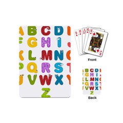 Vectors Alphabet Eyes Letters Funny Playing Cards Single Design (mini)