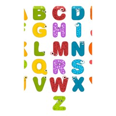 Vectors Alphabet Eyes Letters Funny Shower Curtain 48  X 72  (small) 