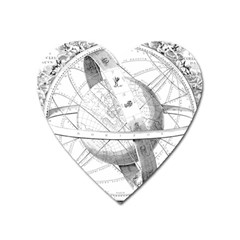 Constellations Celestial Moon Earth Heart Magnet