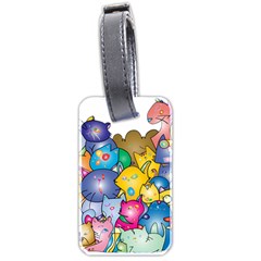 Cats Cartoon Cats Colorfulcats Luggage Tag (two Sides)