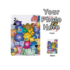 Cats Cartoon Cats Colorfulcats Playing Cards 54 Designs (mini)