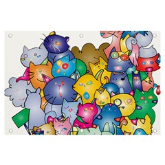 Cats Cartoon Cats Colorfulcats Banner And Sign 6  X 4 