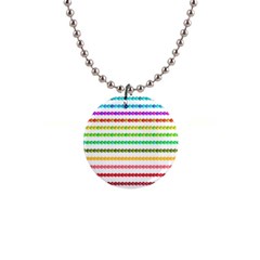 Ribbons Sequins Embellishment 1  Button Necklace by Sapixe