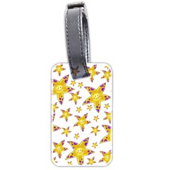 Isolated Transparent Starfish Luggage Tag (two Sides)