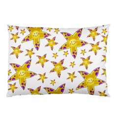 Isolated Transparent Starfish Pillow Case (two Sides)