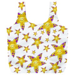 Isolated Transparent Starfish Full Print Recycle Bag (xxxl)