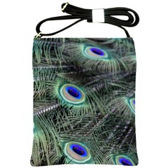 Plumage Peacock Feather Colorful Shoulder Sling Bag