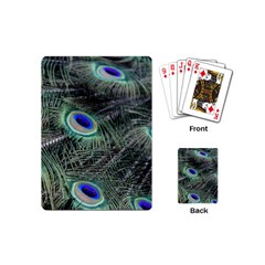 Plumage Peacock Feather Colorful Playing Cards Single Design (mini)