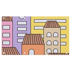 Houses City Architecture Building Banner And Sign 7  X 4 