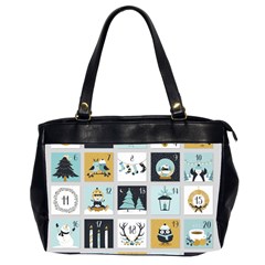 Advent Calendar Oversize Office Handbag (2 Sides) by Sapixe