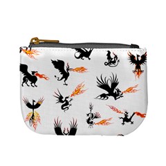 Phoenix Dragon Fire Bird Mini Coin Purse by Sapixe