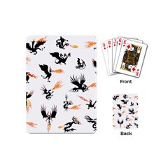 Phoenix Dragon Fire Bird Playing Cards Single Design (mini)