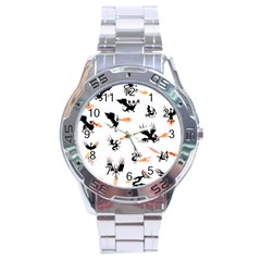 Phoenix Dragon Fire Bird Stainless Steel Analogue Watch