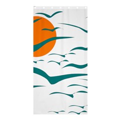 Sunset Glow Sun Bird Shower Curtain 36  X 72  (stall) 