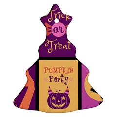 Halloween Cute Cartoon Christmas Tree Ornament (two Sides)