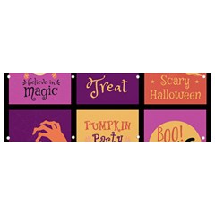 Halloween Cute Cartoon Banner And Sign 9  X 3 