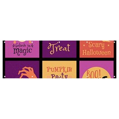 Halloween Cute Cartoon Banner And Sign 12  X 4 