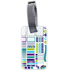 Peacock Pattern Luggage Tag (two Sides)