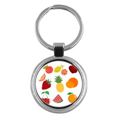 Fruits Cartoon Key Chain (round) by Sapixe