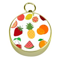 Fruits Cartoon Gold Compasses by Sapixe