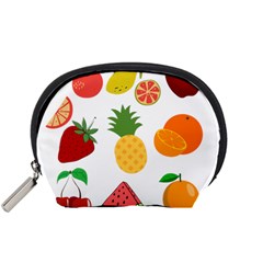 Fruits Cartoon Accessory Pouch (small) by Sapixe