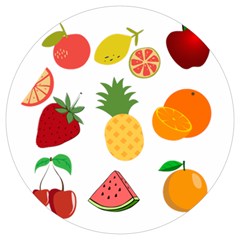 Fruits Cartoon Round Trivet