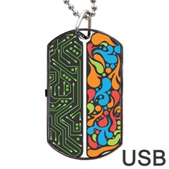 Maintaining Physical Brain Dog Tag Usb Flash (two Sides)