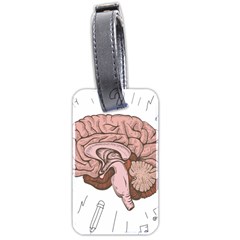 Cerebrum Human Structure Cartoon Human Brain Luggage Tag (two Sides)