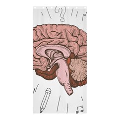 Cerebrum Human Structure Cartoon Human Brain Shower Curtain 36  X 72  (stall) 
