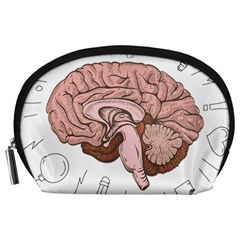 Cerebrum Human Structure Cartoon Human Brain Accessory Pouch (large)
