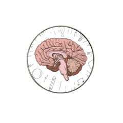 Cerebrum Human Structure Cartoon Human Brain Hat Clip Ball Marker by Sapixe