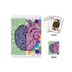 Brain Heart Balance Playing Cards Single Design (mini) by Sapixe