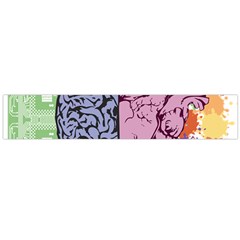 Brain Heart Balance Large Flano Scarf  by Sapixe