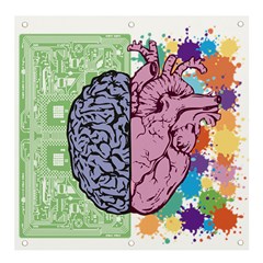 Brain Heart Balance Banner And Sign 4  X 4 