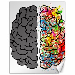 Brain Mind Psychology Idea Hearts Canvas 12  X 16  by Sapixe