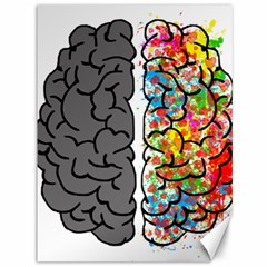 Brain Mind Psychology Idea Hearts Canvas 36  X 48  by Sapixe