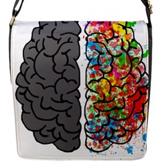 Brain Mind Psychology Idea Hearts Flap Closure Messenger Bag (s)