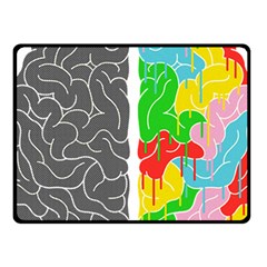 Clip Art Brain Halves Fleece Blanket (small)