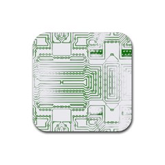 Circuit Board Rubber Coaster (square)