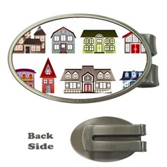 Houses Money Clips (oval)  by Sapixe