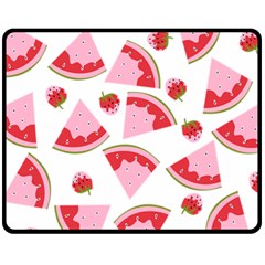 Pink Watermeloon Fleece Blanket (medium) 