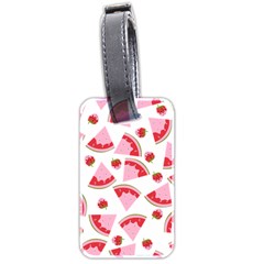 Pink Watermeloon Luggage Tag (two Sides) by Sapixe