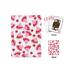 Pink Watermeloon Playing Cards Single Design (mini)