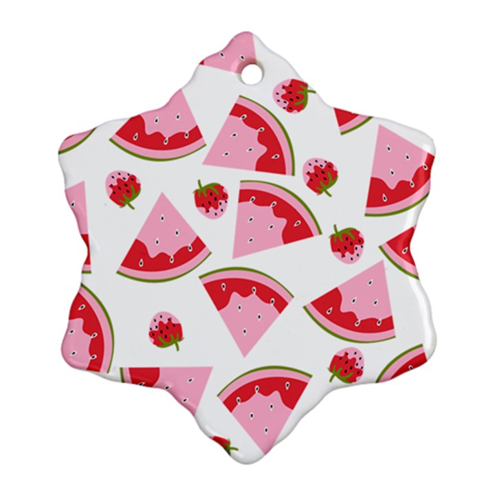 Pink Watermeloon Ornament (Snowflake)