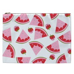 Pink Watermeloon Cosmetic Bag (xxl) by Sapixe