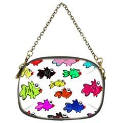 Fish Fishes Marine Life Swimming Water Chain Purse (two Sides)