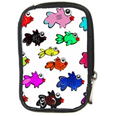 Fish Fishes Marine Life Swimming Water Compact Camera Leather Case by Sapixe