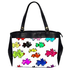 Fish Fishes Marine Life Swimming Water Oversize Office Handbag (2 Sides)