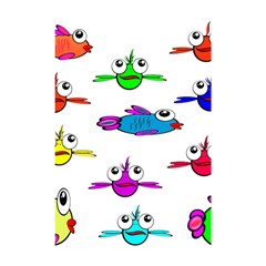 Fish Swim Cartoon Funnycute Shower Curtain 48  X 72  (small) 