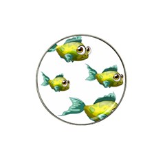 Fish Vector Green Hat Clip Ball Marker